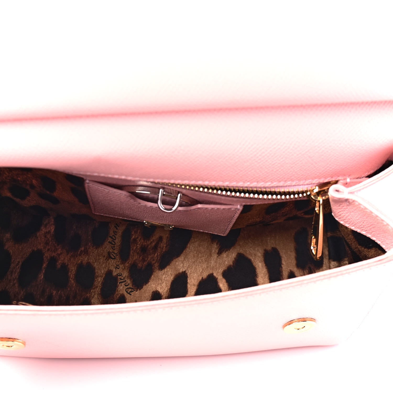 Dolce & Gabbana Dauphine Calfskin Medium Miss Sicily Satchel Rosa Carne 4 of 5
