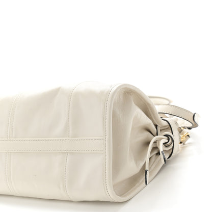 Prada Shiny Nappa Medium Bonnie Shoulder Bag White 10 of 10