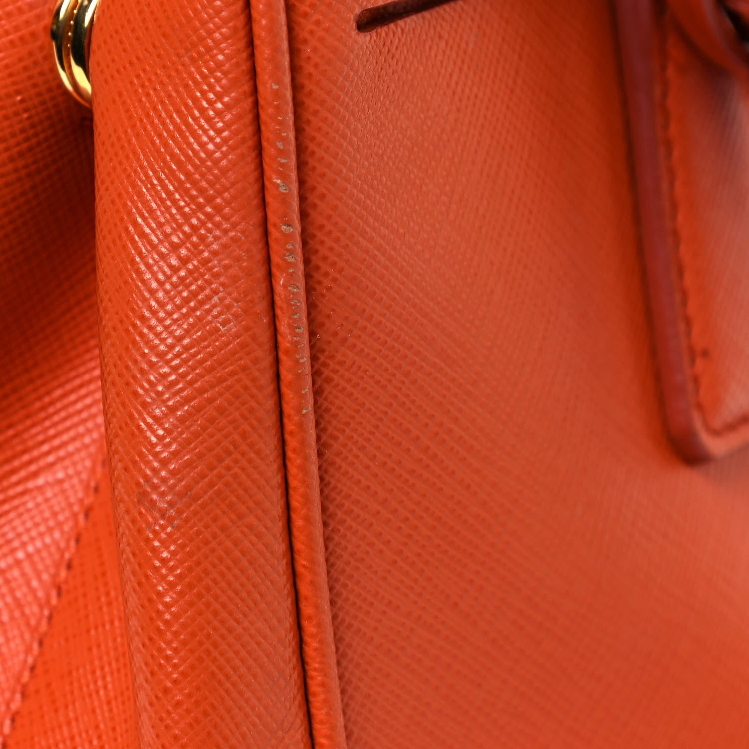 Prada Saffiano Small Galleria Double Zip Tote Papaya 17 of 20