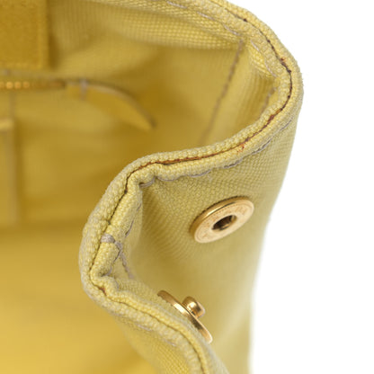 Prada Canvas Canapa Small Logo Tote Yellow 14 of 19