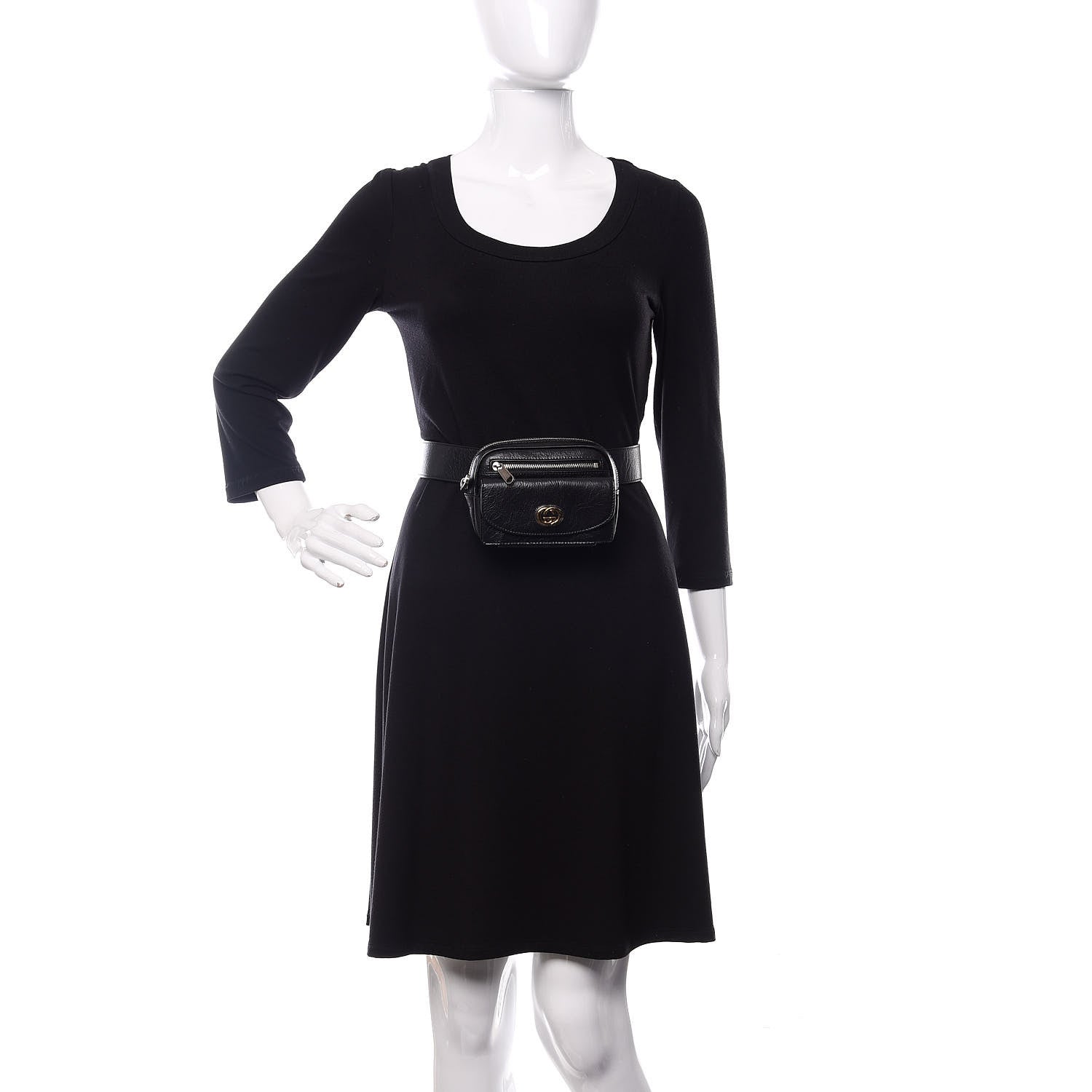 Gucci Fluffy Calfskin Mini Morpheus Belt Bag 90 36 Black 2 of 11