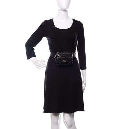 Gucci Fluffy Calfskin Mini Morpheus Belt Bag 90 36 Black 2 of 11