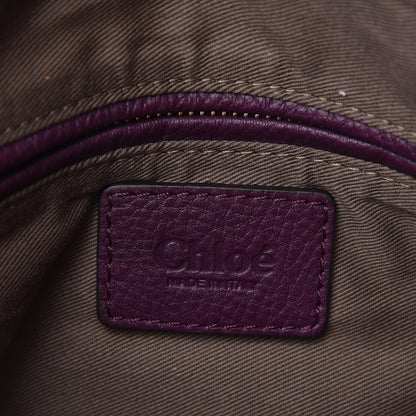 Chloe Calfskin Small Marcie Satchel Intense Violine 7 of 10