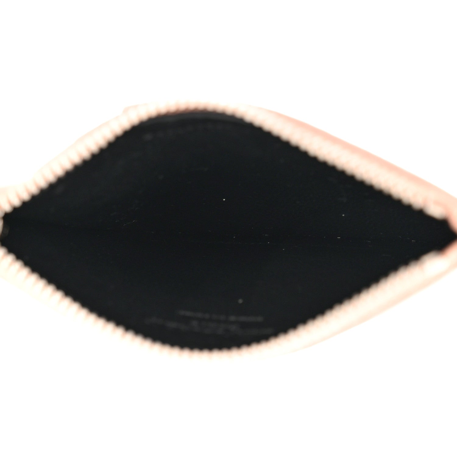 Saint Laurent Grained Calfskin 5 Fragments Zip Pouch Card Holder Rose Antic 5 of 7