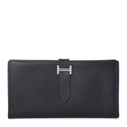 Hermes Epsom Bearn Gusset Wallet Black 1 of 13