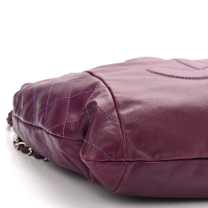 Chanel Caviar 31 Drawstring Tote Purple 9 of 10