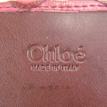 Chloe Python Silverado Wallet Raspberry 7 of 9