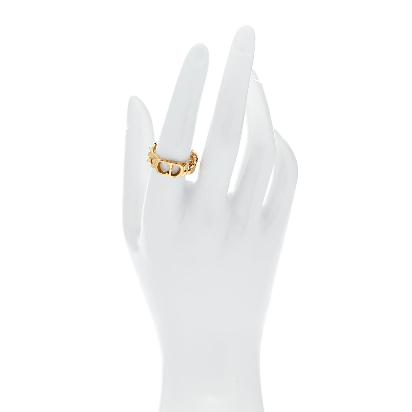 Metal Danseuse Etoile Chain Ring 57 8 Gold