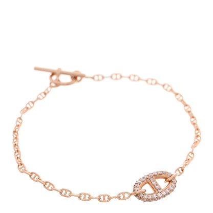 Hermes 18K Rose Gold Diamond Farandole Bracelet ST 1 of 5