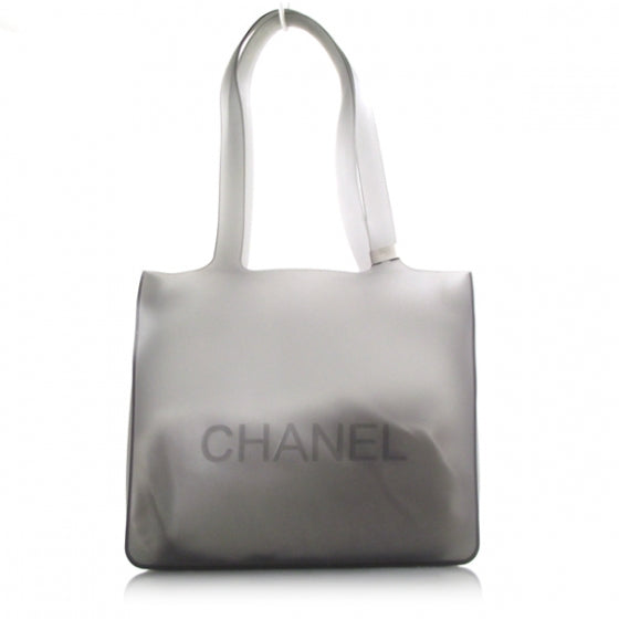 Chanel Jelly Rubber Tote Bag Gray 1 of 9