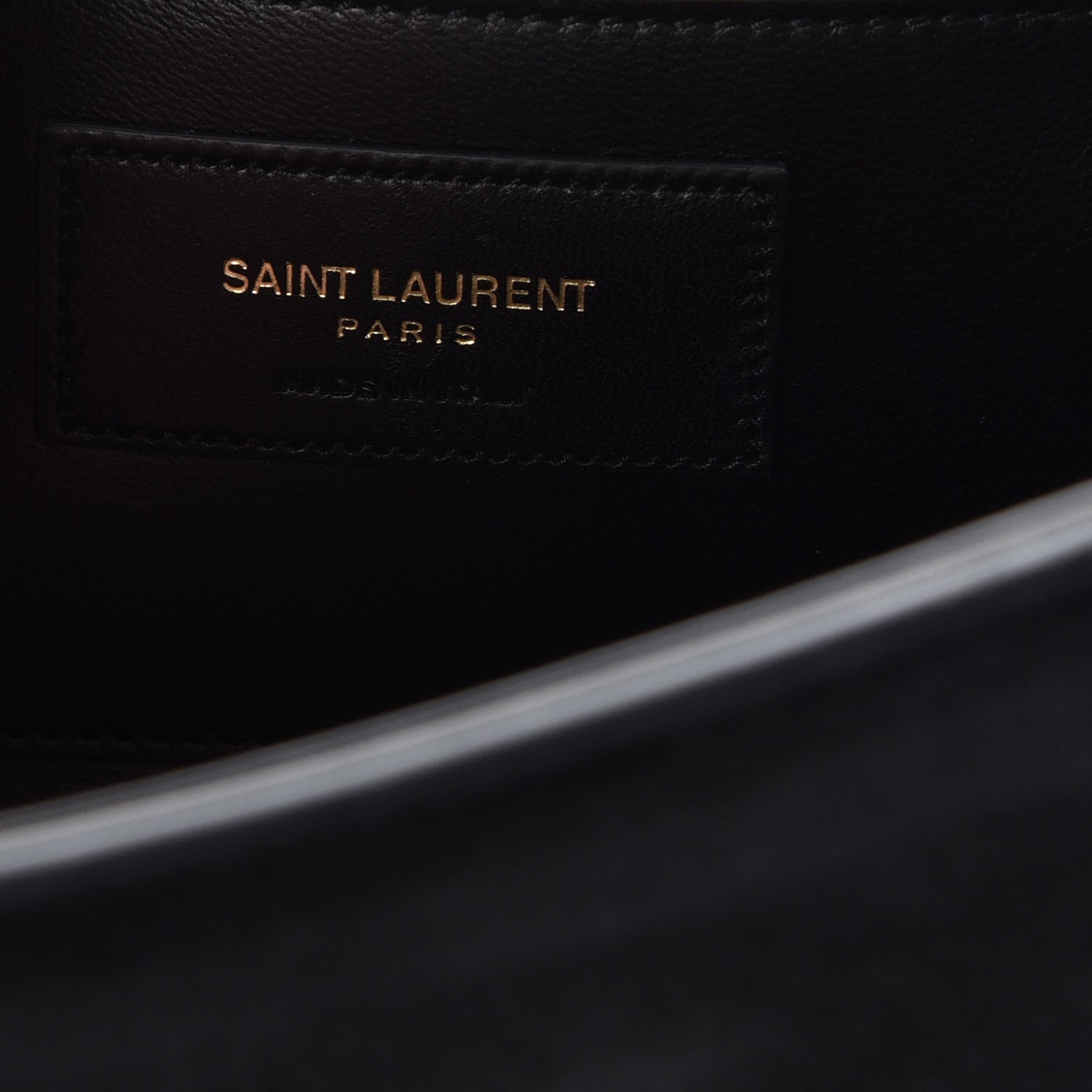 Saint Laurent Suede Medium Classic Monogram Kate Satchel Black 9 of 10
