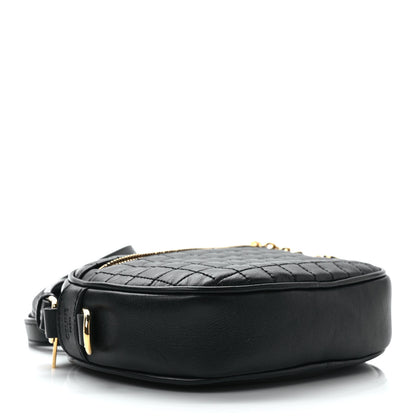 Celine Calfskin Quilted Small C Charm Bag Black 4 of 10