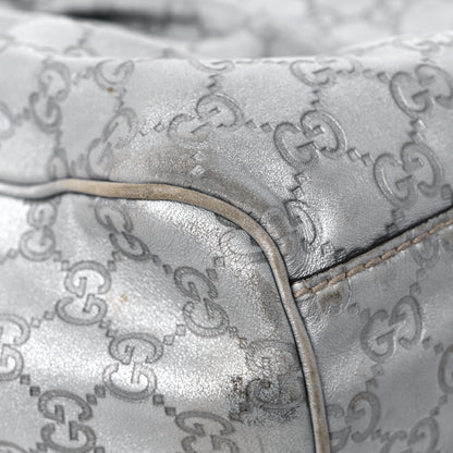 Gucci Metallic Guccissima Medium Sukey Tote Silver 10 of 25