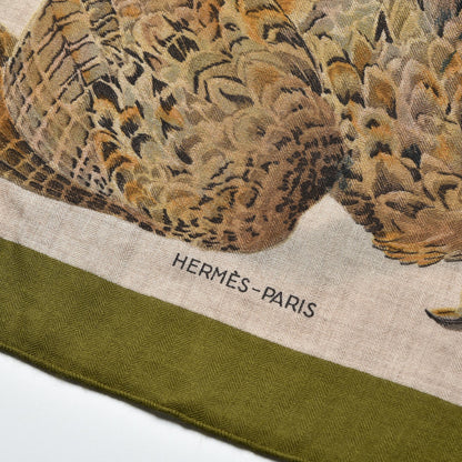 Hermes Cashmere Silk Belle Chasse Scarf 90 3 of 6