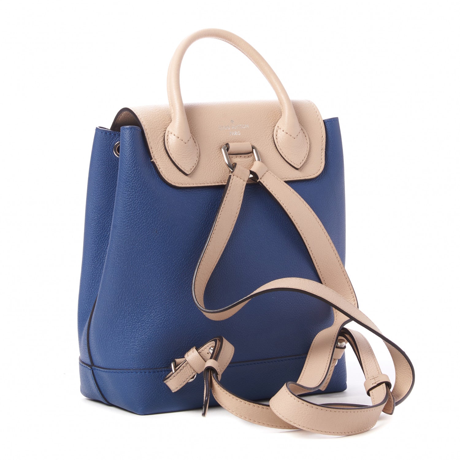 Louis Vuitton Calfskin Lockme Backpack Denim 3 of 10