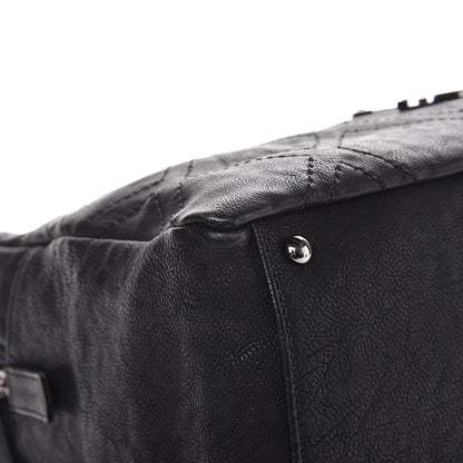 Chanel Calfskin Large Diamond Stitch Tote Black 8 of 11