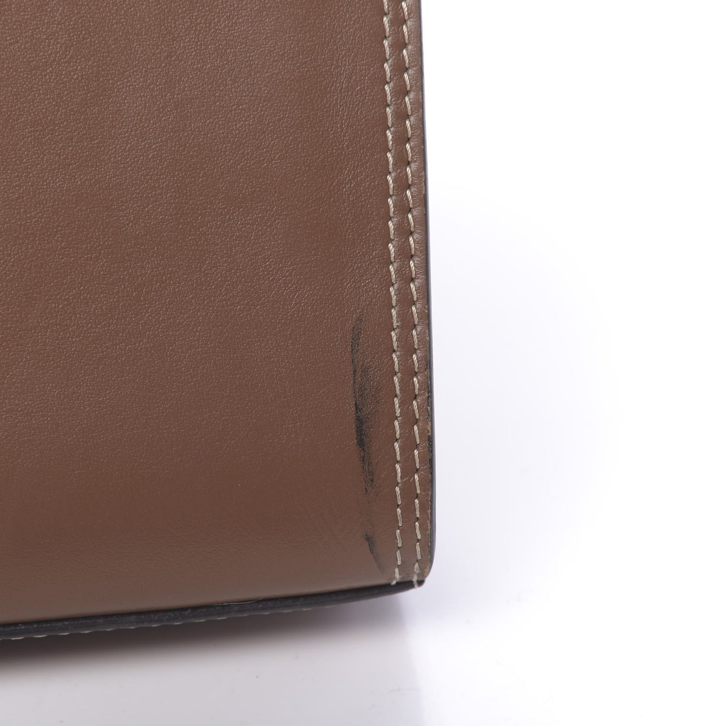 Smooth Calfskin Mini Pocket Bag Malt Brown