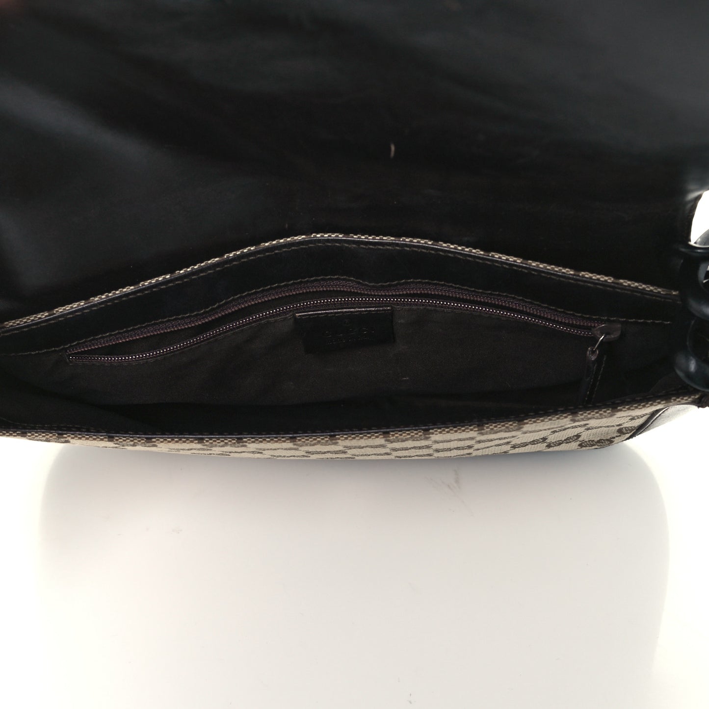 Monogram Wooden Chain Flap Brown