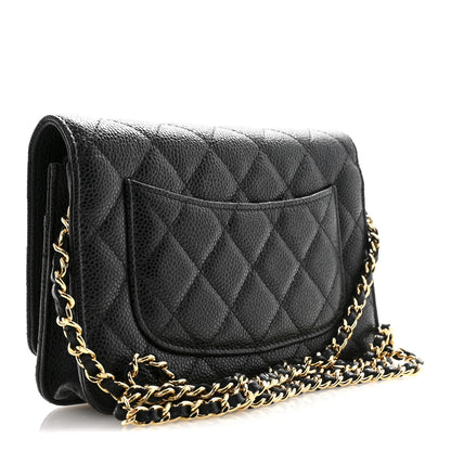Chanel Caviar Quilted Wallet On Chain WOC Black 3 of 13