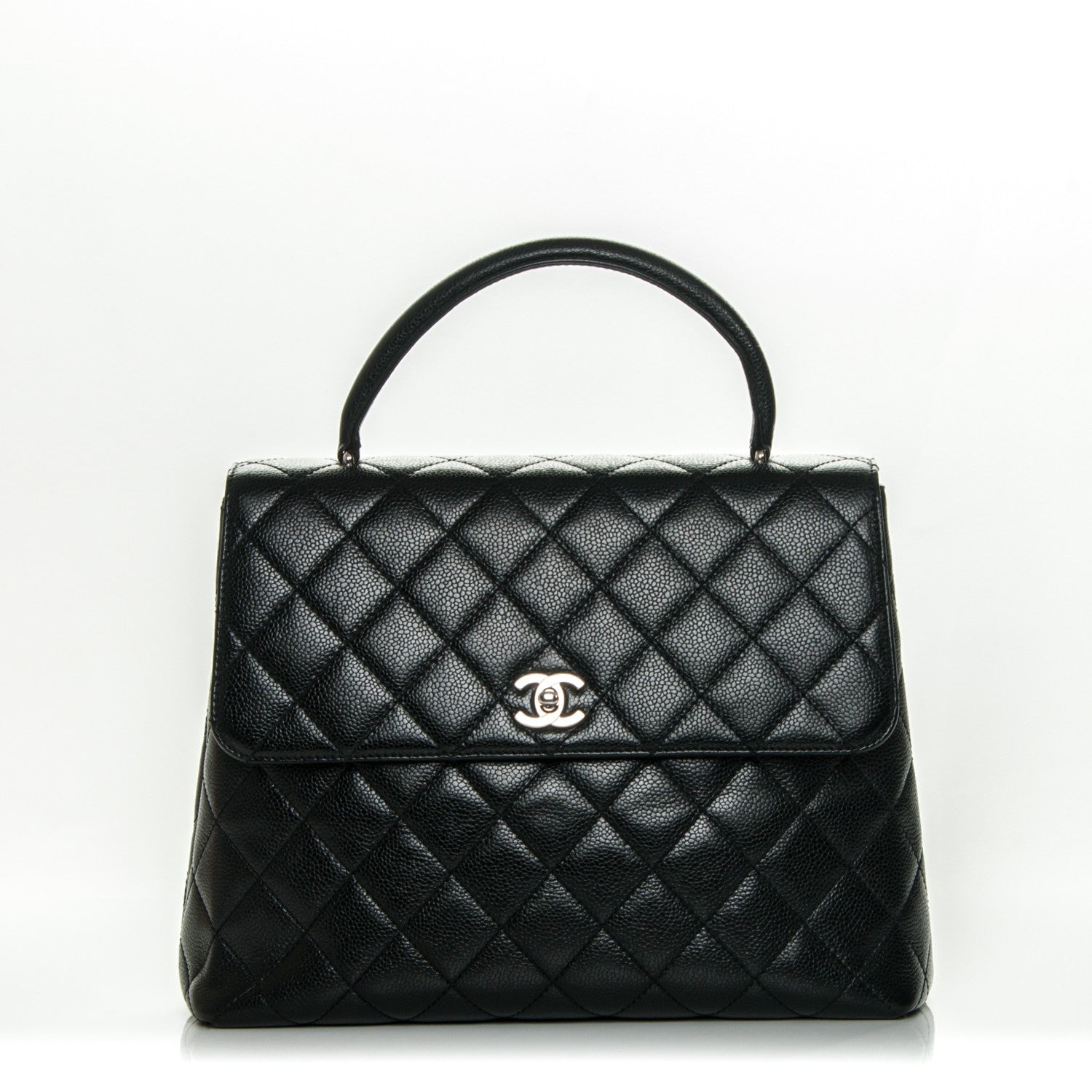 Chanel Caviar Quilted Jumbo Kelly Flap Black 1 of 10