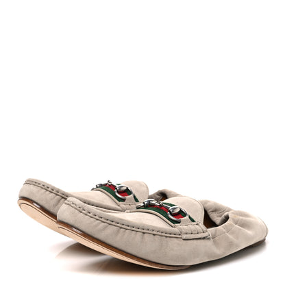 Gucci Suede Mens 1953 Horsebit Loafers 9 Oatmeal 4 of 10