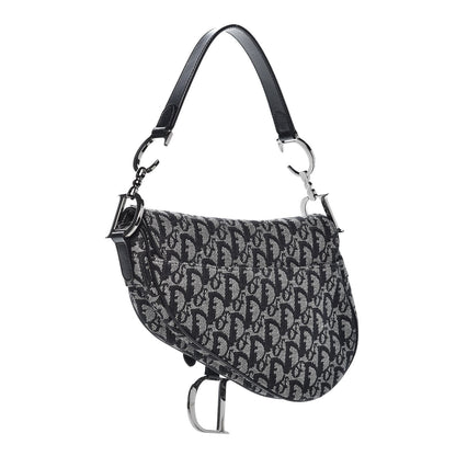 Christian Dior Monogram Saddle Bag Black 3 of 7