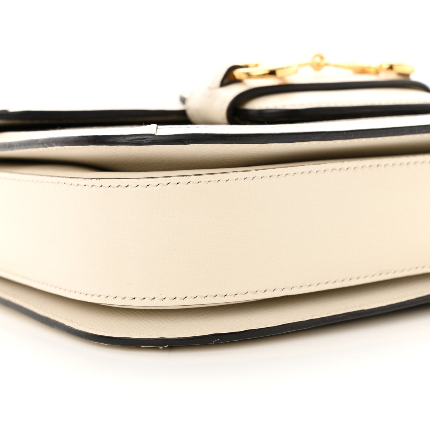 GG Supreme Monogram Horsebit 1955 Shoulder Bag Beige Mystic White