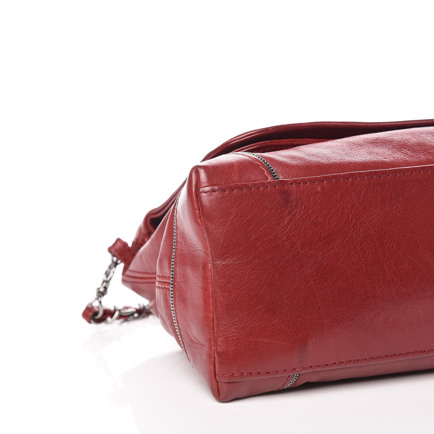 Lambskin CC Chain Shoulder Bag Red
