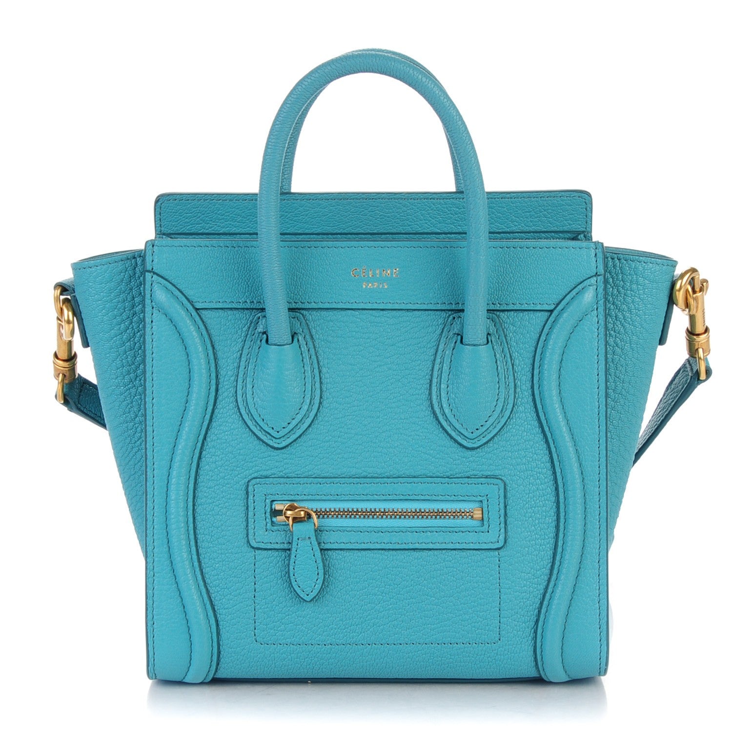 Celine Goatskin Nano Luggage Antarctic 1 of 8