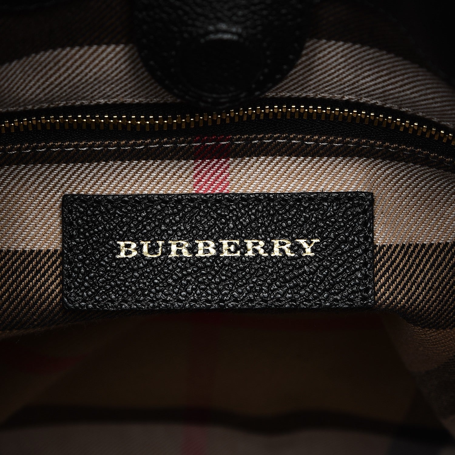 Burberry Grainy Calfskin Small Elmstone Hobo Black 6 of 8