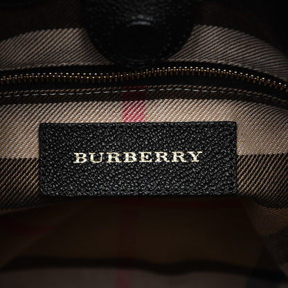 Burberry Grainy Calfskin Small Elmstone Hobo Black 6 of 8