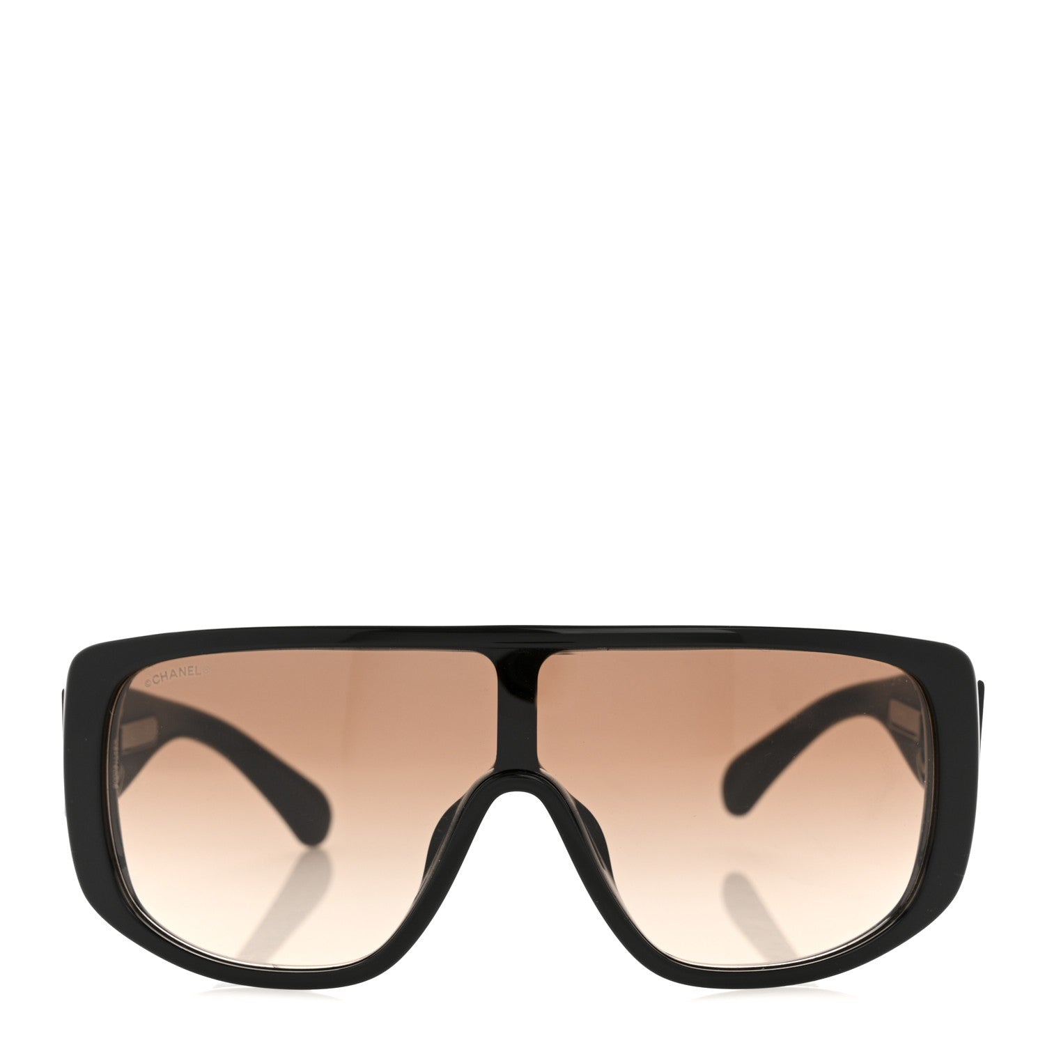 Chanel Acetate Shield Sunglasses 5495A Black 2 of 8