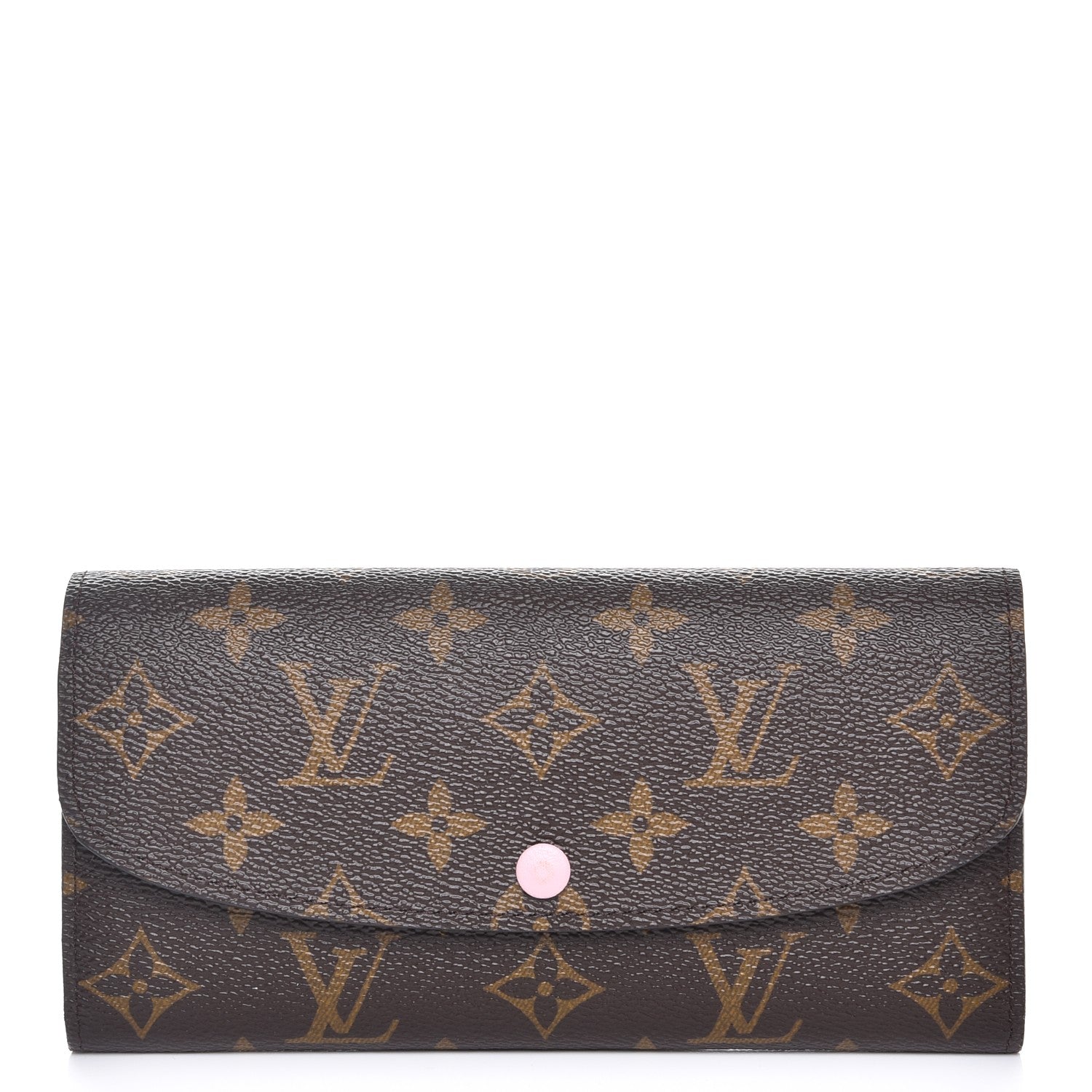Louis Vuitton Monogram Emilie Wallet Rose Ballerine 1 of 7