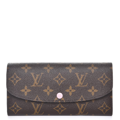Louis Vuitton Monogram Emilie Wallet Rose Ballerine 1 of 7