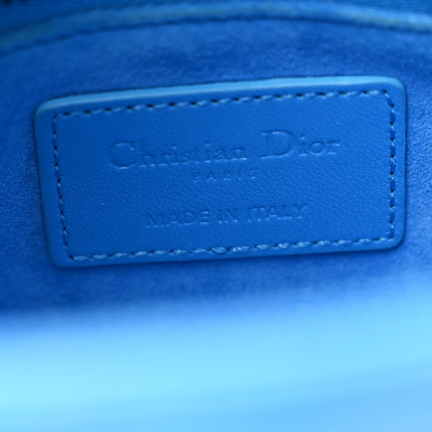 Christian Dior Lambskin Cannage Small Lady Dior Bright Blue 6 of 12