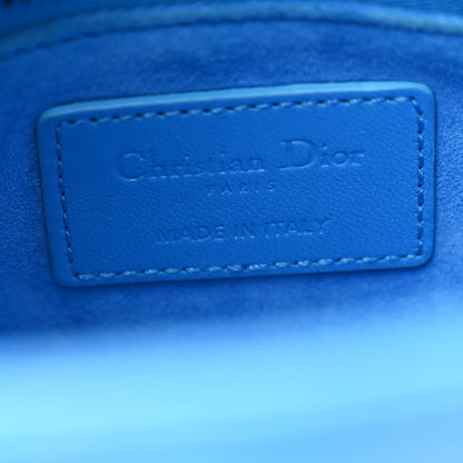Christian Dior Lambskin Cannage Small Lady Dior Bright Blue 6 of 12