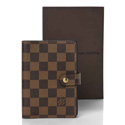 Louis Vuitton Damier Ebene Small Ring Agenda Cover 10 of 10