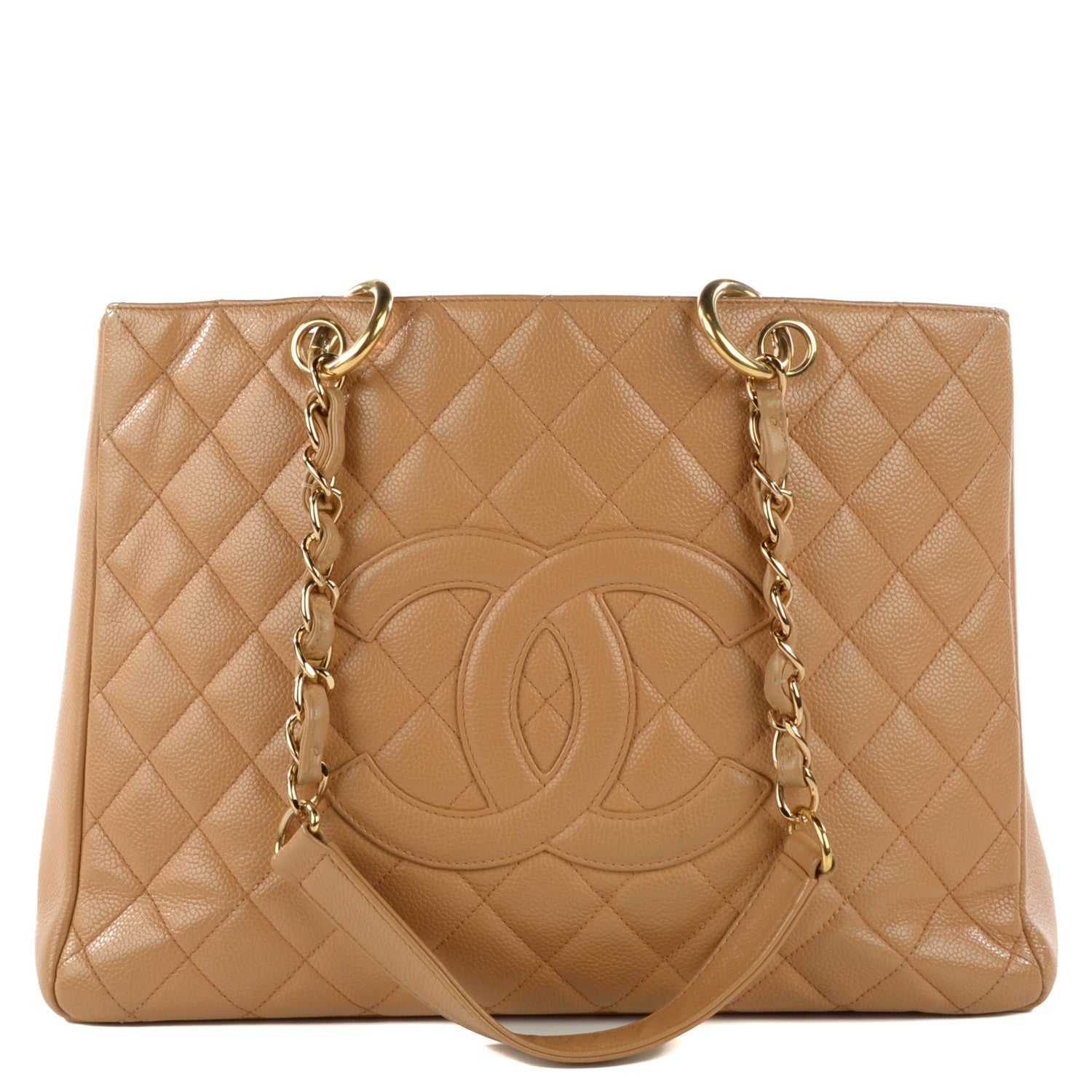 Chanel Caviar Quilted Grand Shopping Tote GST Beige 1 of 13