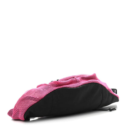Saint Laurent Nylon Mesh SLP Belt Bag Fuchsia 4 of 10
