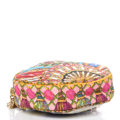 Dolce & Gabbana Brocade Fan Foulard Print Glam Crossbody Multicolor 4 of 8