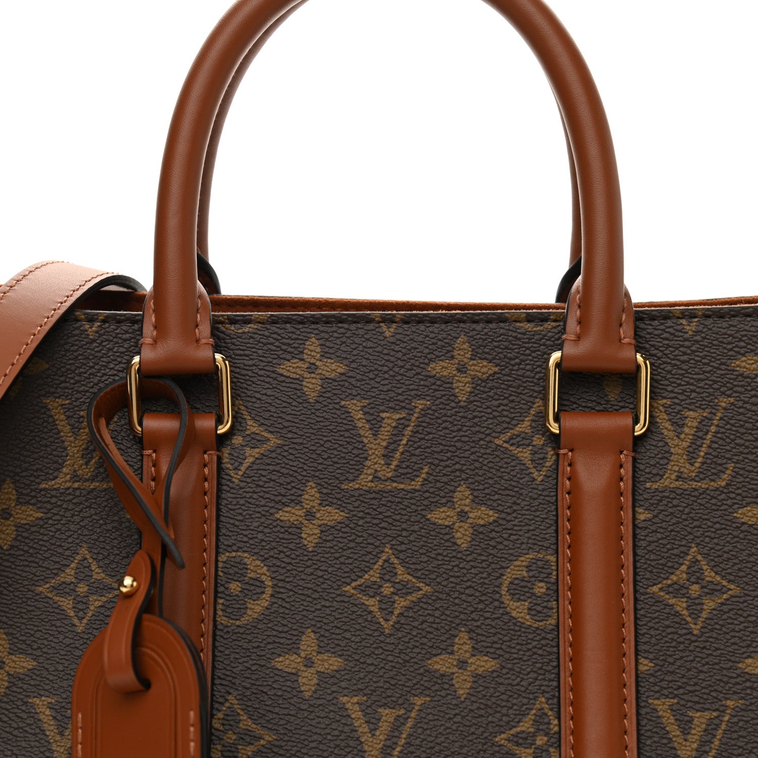 Louis Vuitton Monogram Soufflot MM Caramel 7 of 9