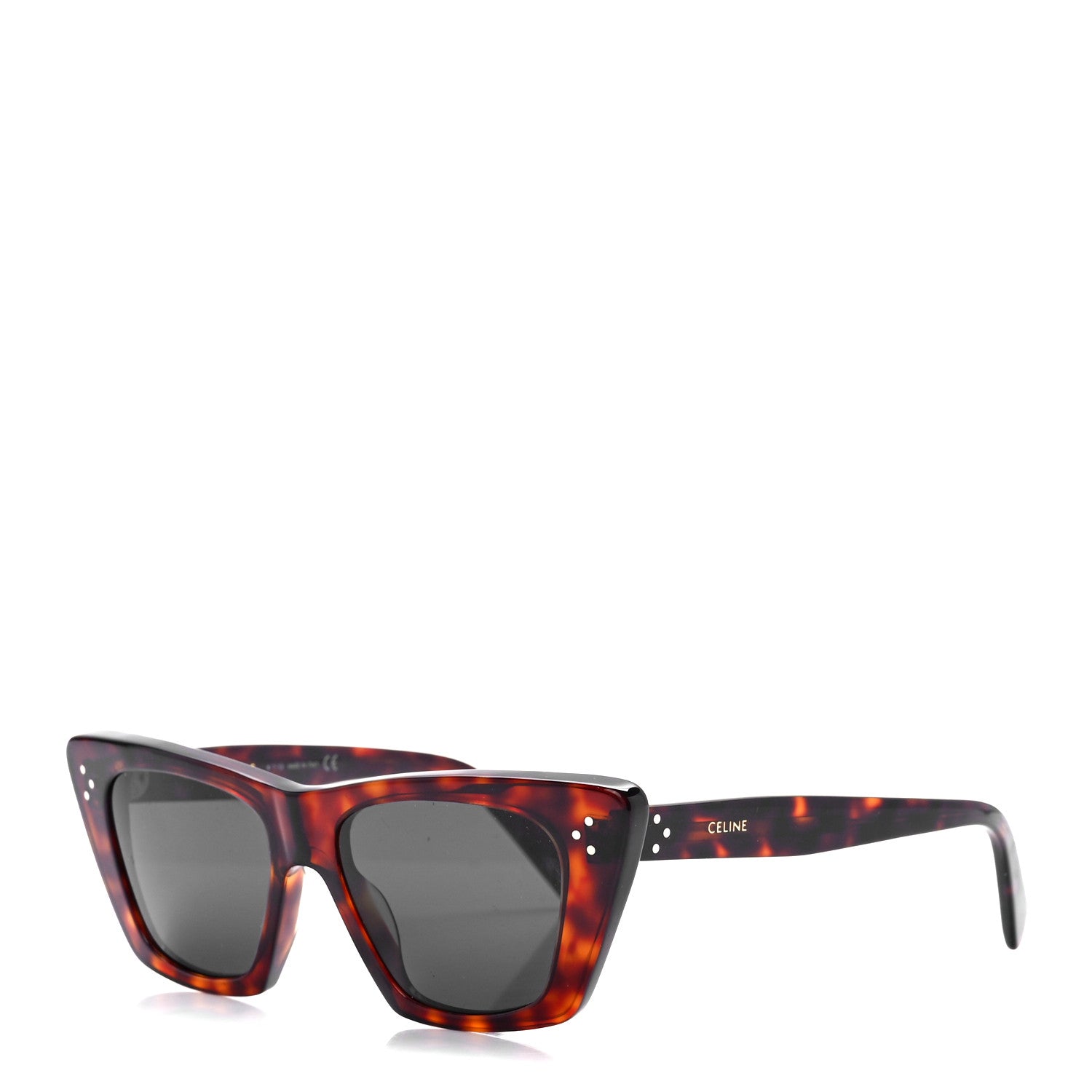 Celine Acetate Cat Eye Sunglasses CL40187I Dark Havana 1 of 7