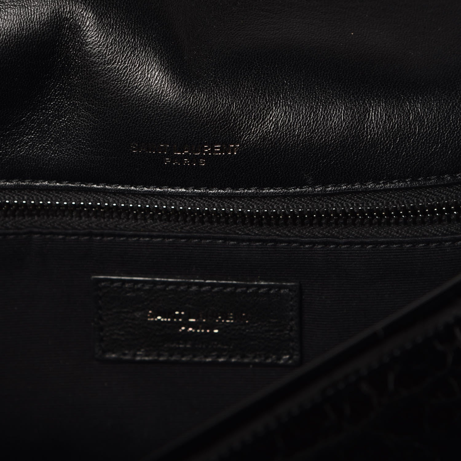 Saint Laurent Patent Crocodile Embossed Lambskin Monogram Medium Niki Chain Satchel Black 6 of 10