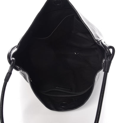 Chanel Calfskin Stitched Hobo Black 5 of 7