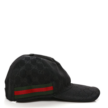 Gucci Monogram Web Baseball Hat XL Black 5 of 11