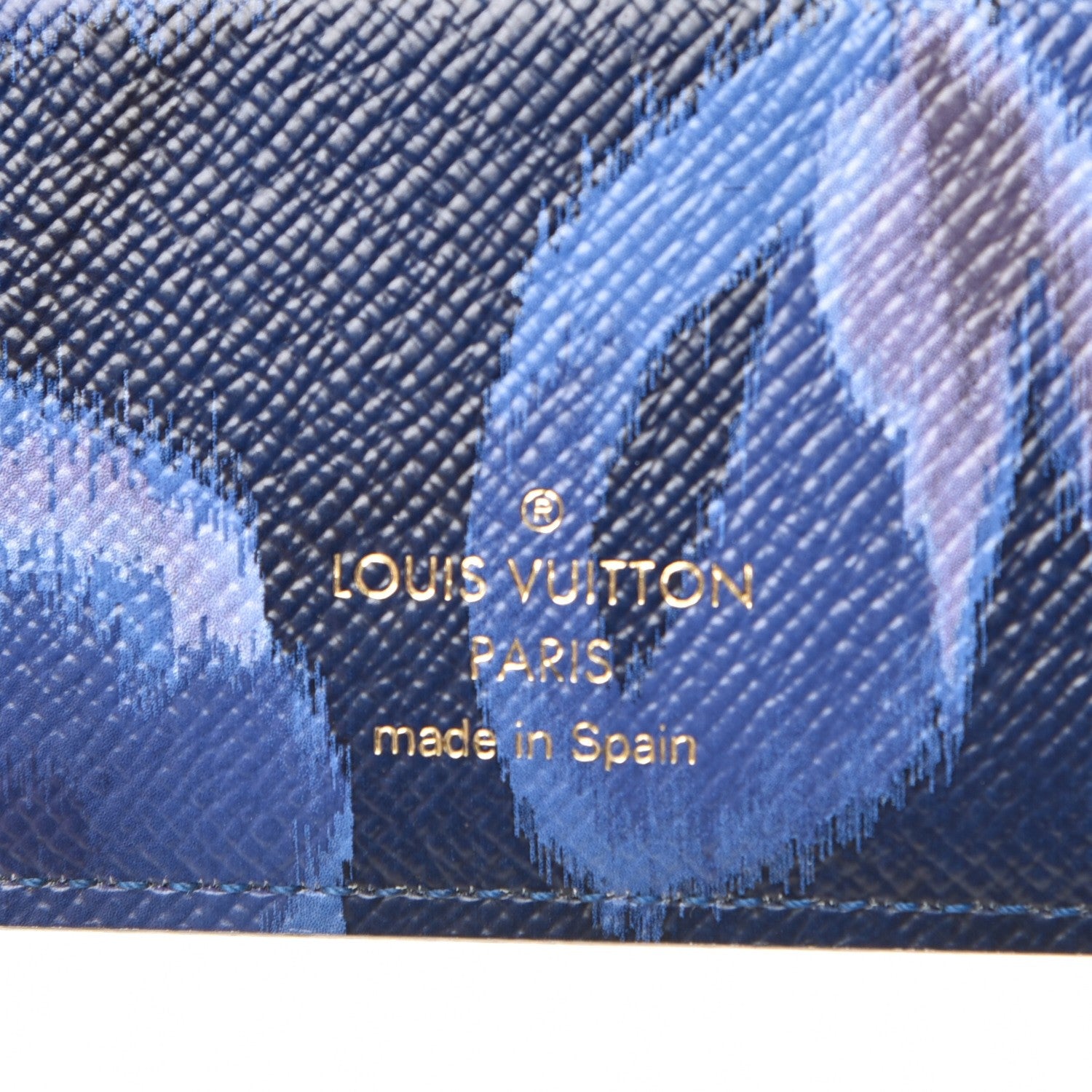 Louis Vuitton Monogram Articles de Voyage Ikat Insolite Wallet Grand Blue 6 of 10