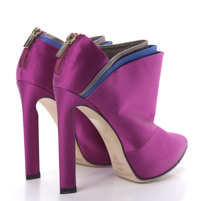 Jimmy Choo Satin Dwyer Boot 37 Purple 4 of 11
