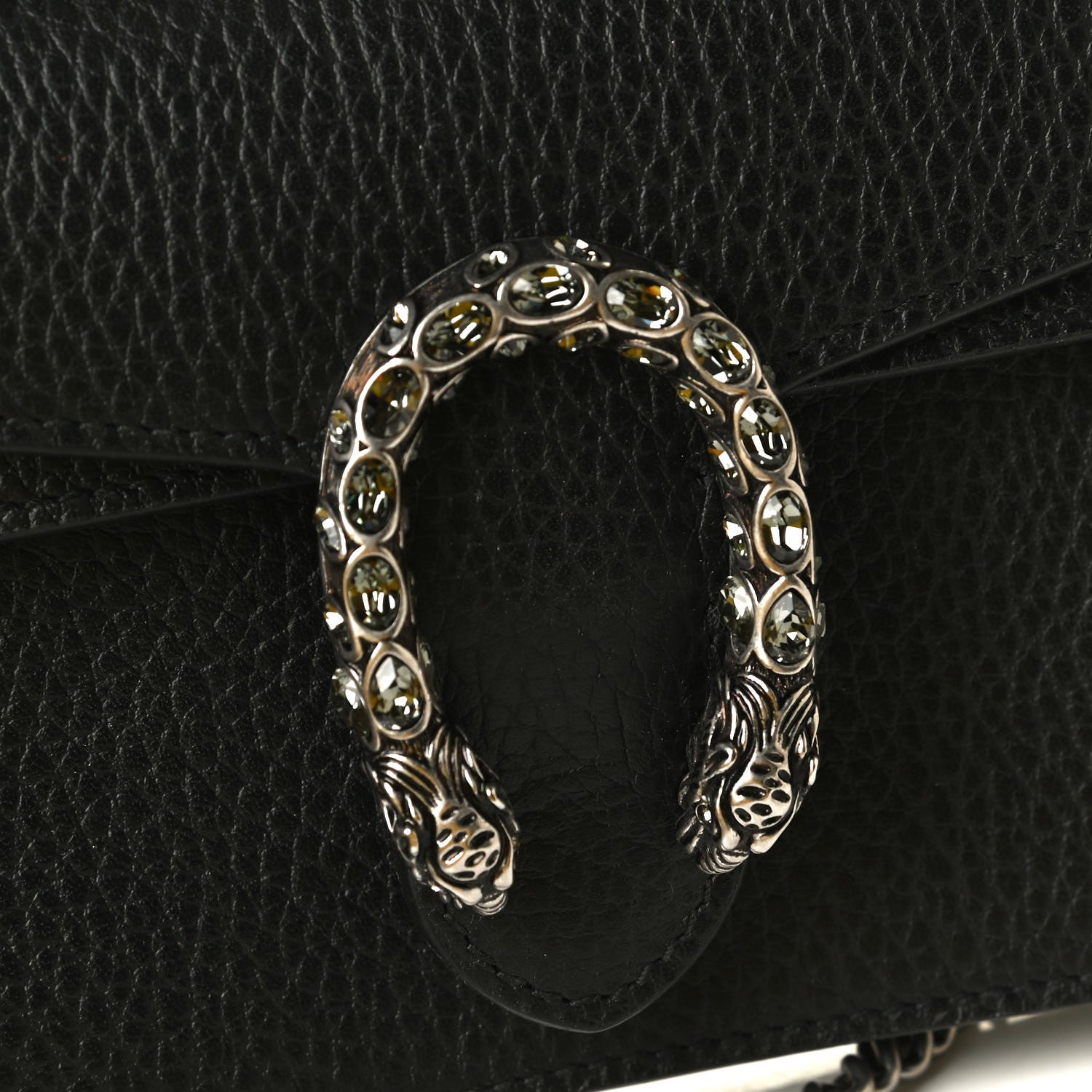 Gucci Calfskin Super Mini Dionysus Shoulder Bag Black 4 of 7