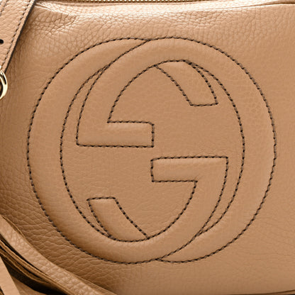 Gucci Pebbled Calfskin Small Soho Disco Bag Camelia 8 of 11