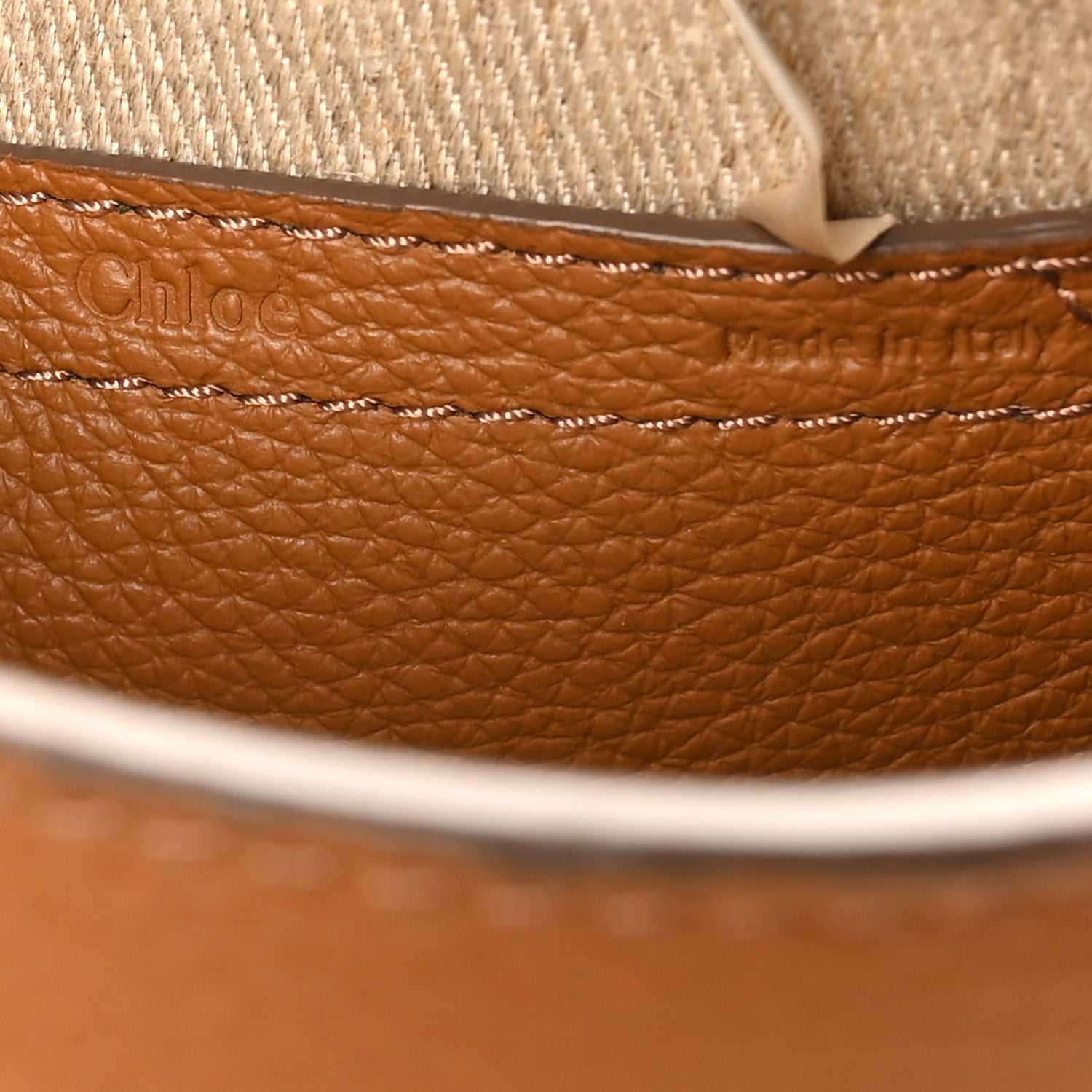 Chloe Grained Calfskin Small Marcie Saddle Bag Tan 6 of 10